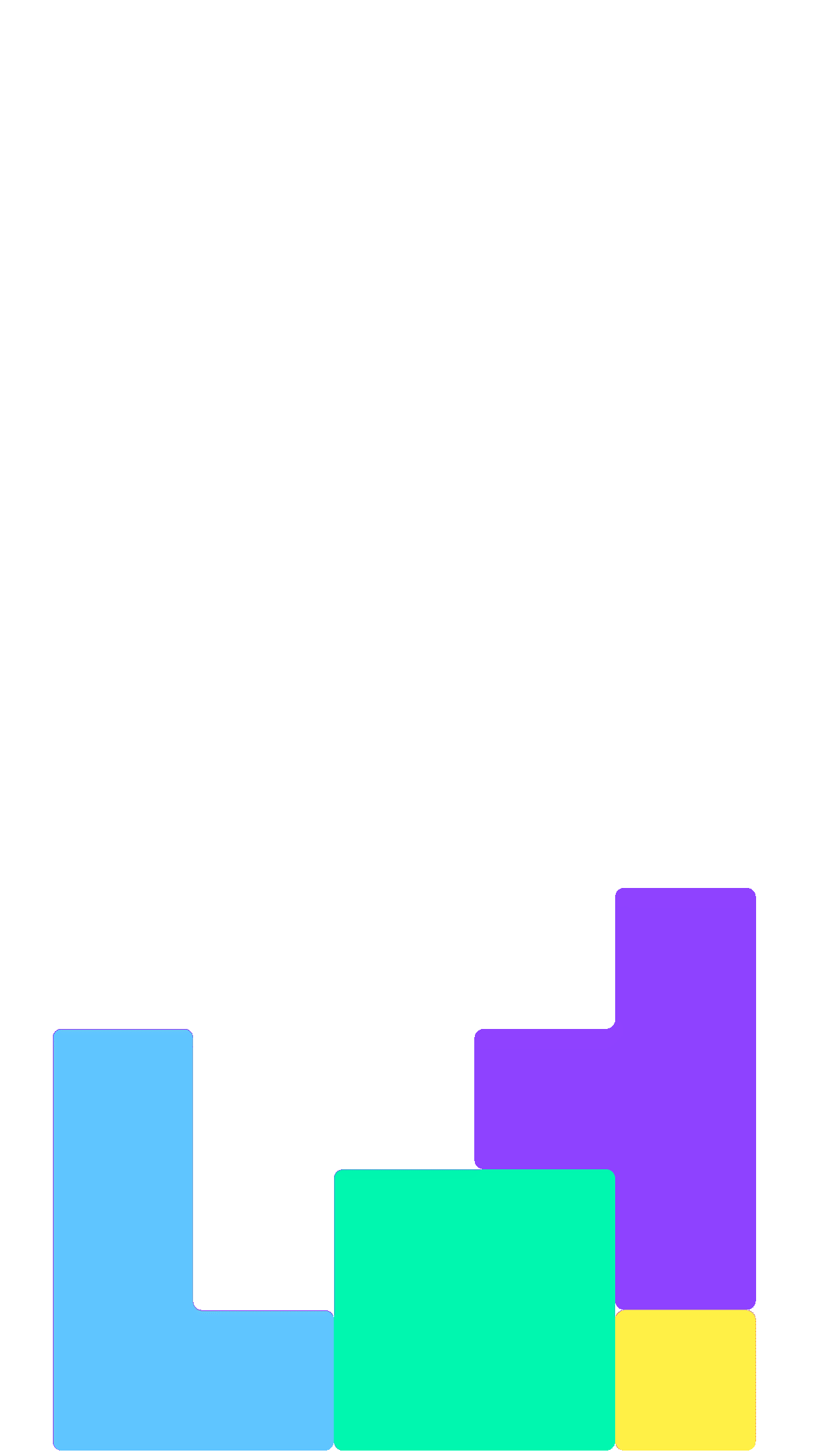 Tetris blocks falling animation